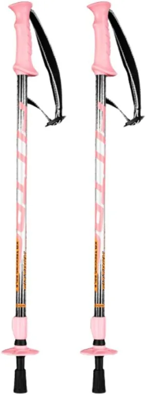 Kids Trekking Poles Adjustable - 58-94cm Lightweight Telescopic Walking Sticks - Ultralight Collapsible Brightly Colored Hiking Poles for Climbing 2-p
