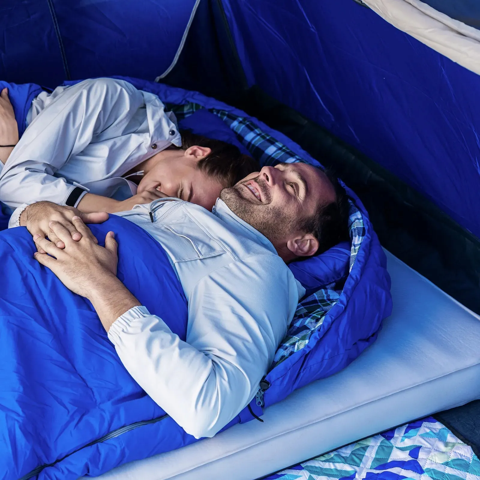 KingCamp PREMIUM Double 7.5 cm Thick Self-Inflating Camping Mattress