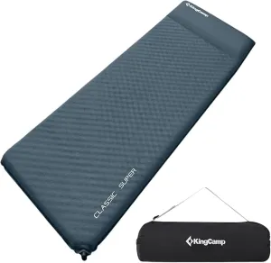 KingCamp Self Inflating Sleeping Pad for Camping with Built-in Pillow, Ultralight Sleeping Pad Camping Mat Durable for Camping Backpacking Hiking Single Double, 4 Size