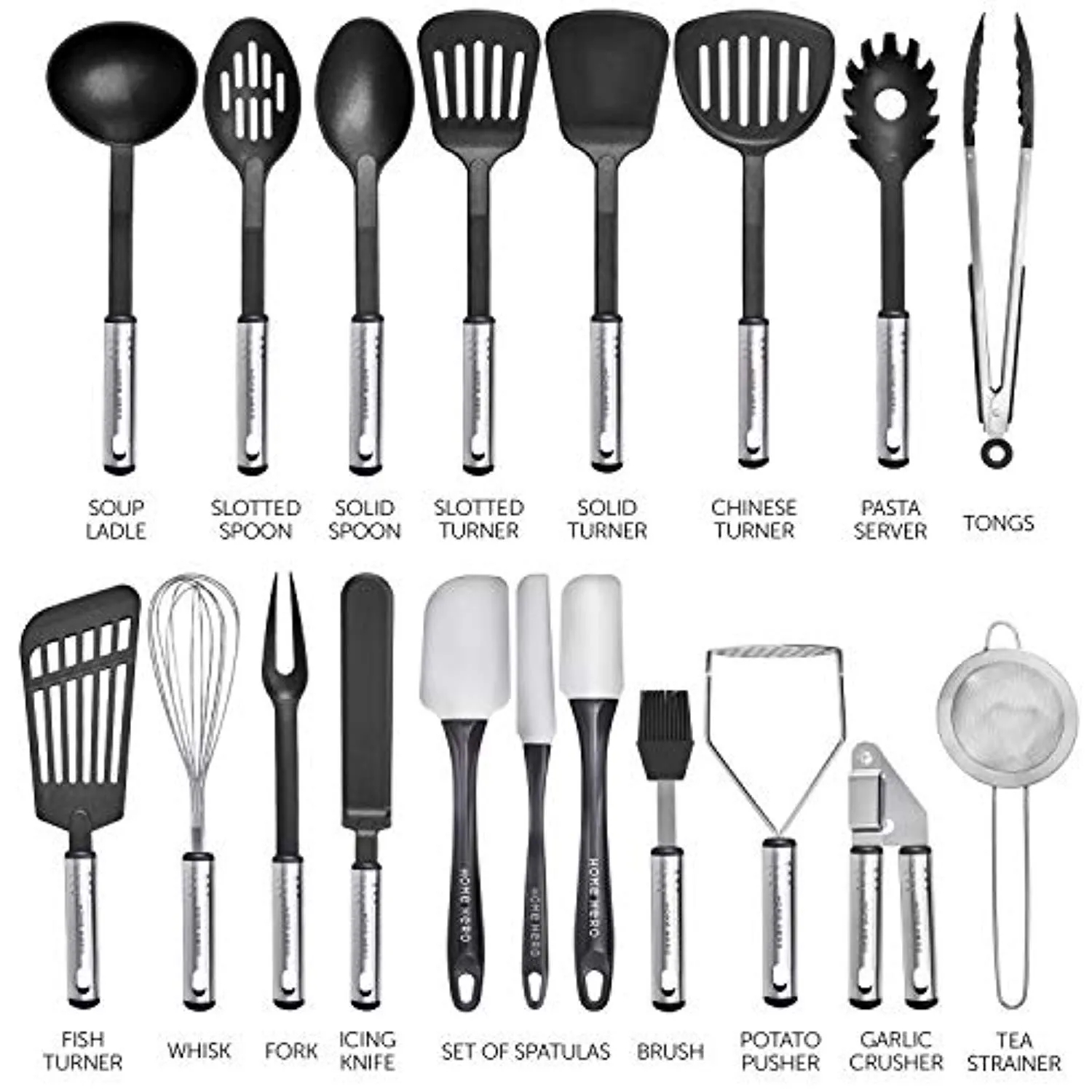 Kitchen Utensil Set Cooking Utensils Set - Nylon Kitchen Utensils Set Kitchen Tool Set 44 Pcs.