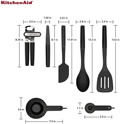 KitchenAid Universal Tool and Gadget Set, 14 Piece, Black