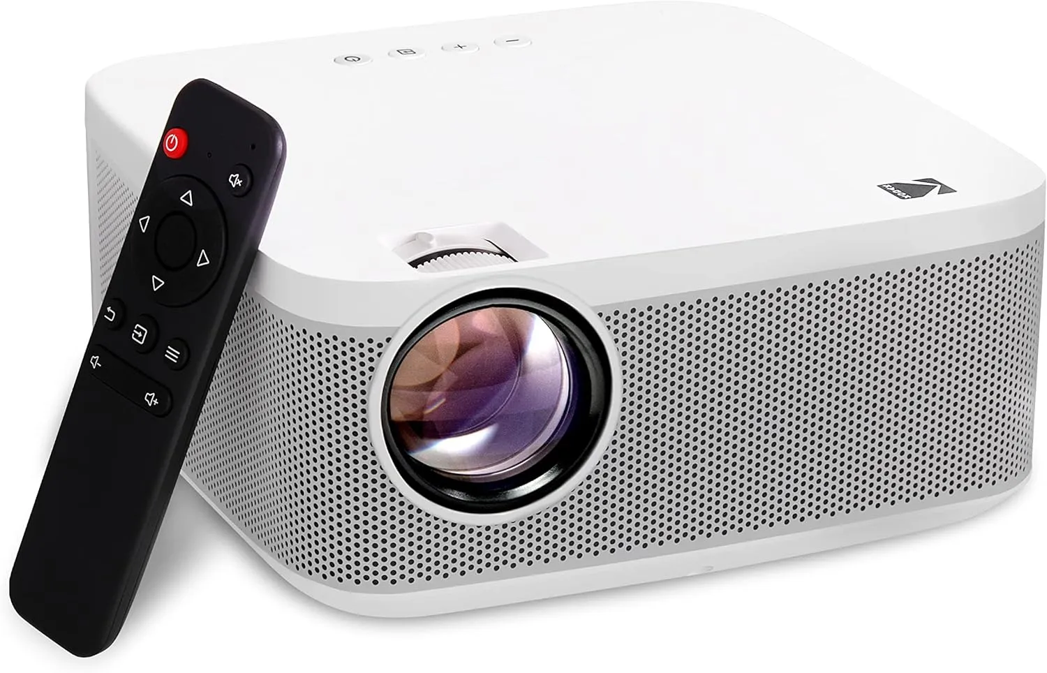 KODAK FLIK X10 Full HD Multimedia Projector | Mini Portable Compact Home Theater System with Remote Control, Native 1080p Video Projection & HDMI Cable | Watch Movies from iPhone, Laptop & More
