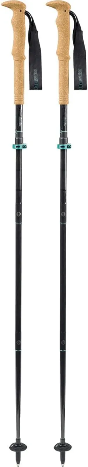 Komperdell Carbon FXP.4 Summit Vario Compact Poles Black / Mint 105-125