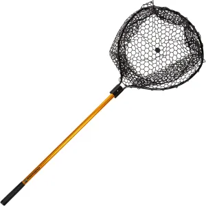 Landing Fish Net - Angler Tool with Clear Rubber Mesh Netting and Wooden Handle - Fly Fishing Equipment for Catch and Release by Wakeman