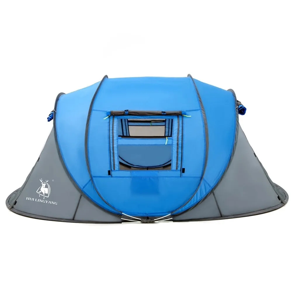 Large Throw Tent Outdoor 4-5-6 Persons Automatic Speed Open Throwing Pop Up Windproof/Waterproof