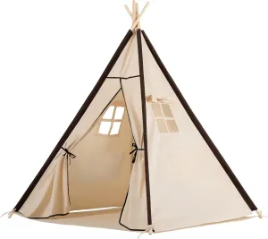 Lavievert Teepee Tent Play Tent for Kids, Gifts Playhouse with A Water Resistant Bottom Mat for Girls/Boys Indoor & Outdoor Playing