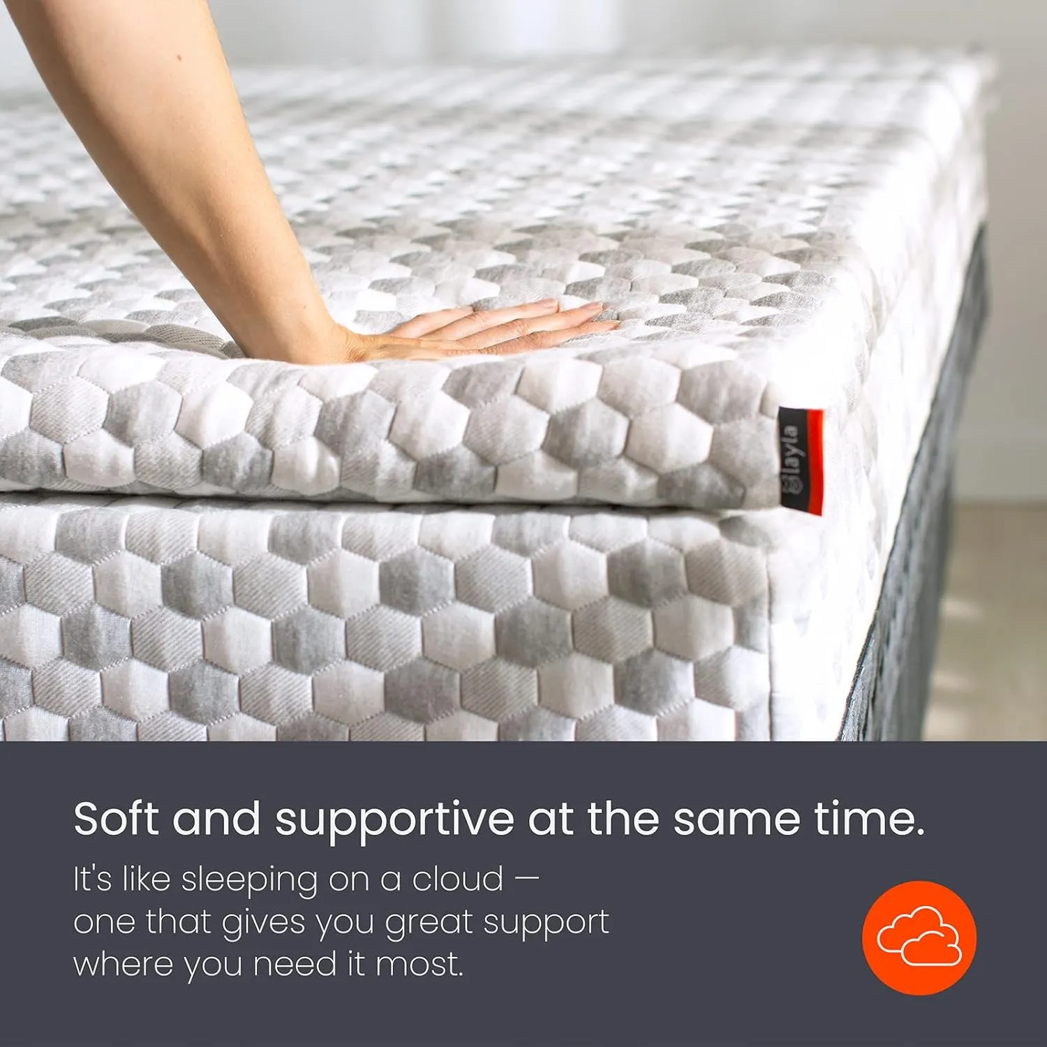 Layla Memory Foam Topper (Twin) Cool, Plush, and Supportive. Just Like a Memory Foam Topper Should be. 2”-Thick Copper-Gel Infused Memory Foam Mattress pad