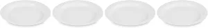 Le Creuset Stoneware Set of 4 Dinner Plates, 10.5" each, White