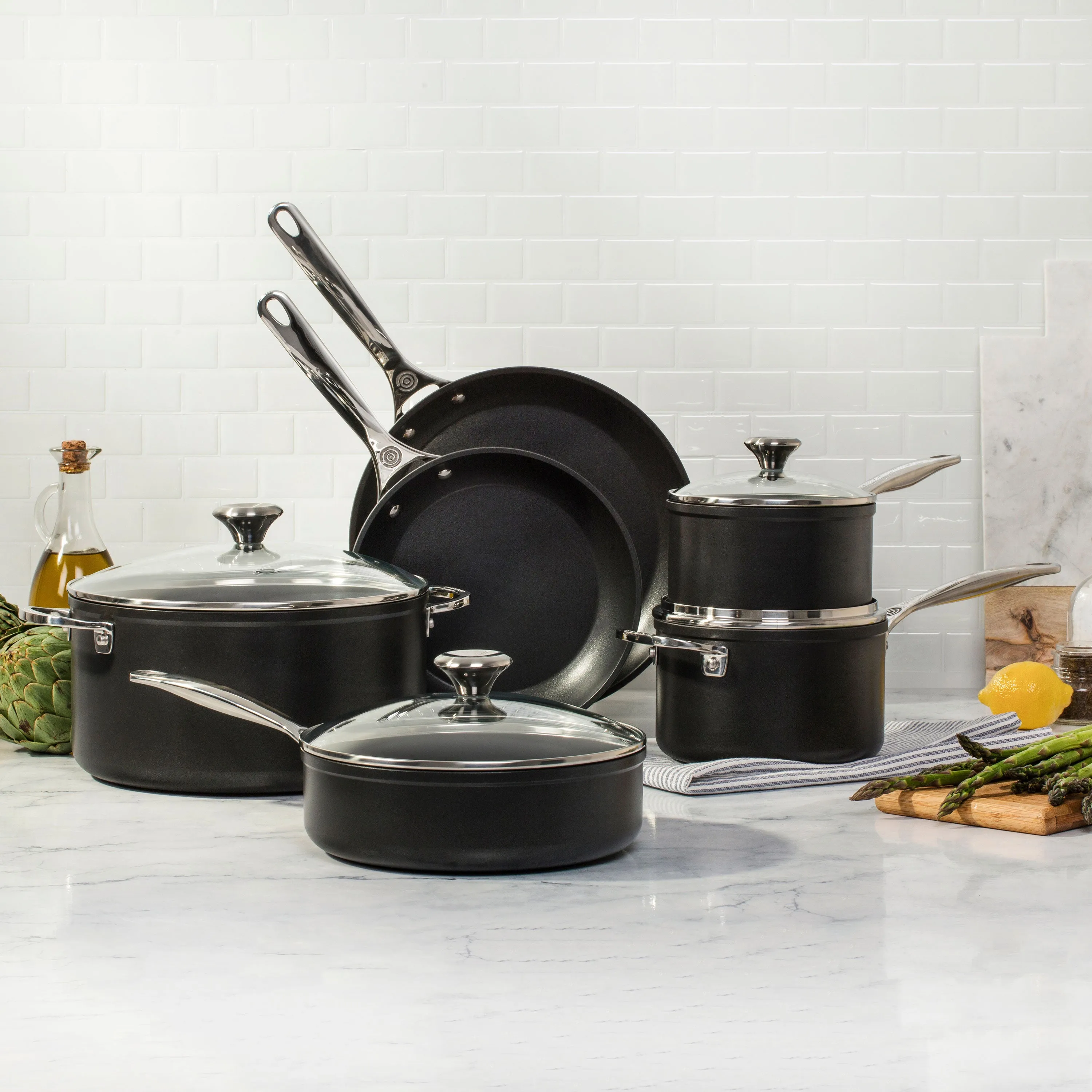 Le Creuset Toughened Nonstick Pro 10 Piece Cookware Set