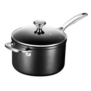 Le Creuset Toughened Nonstick PRO 4 qt. Saucepan with Glass Lid