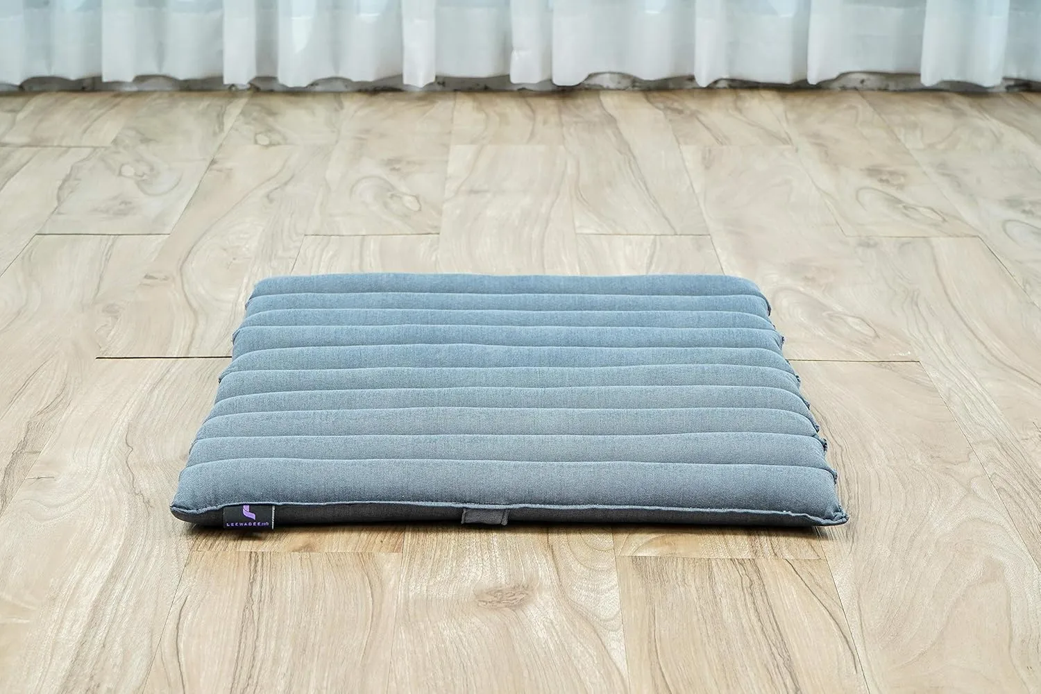 Leewadee Meditation Cushion Set – 1 Small Zafu Yoga Pillow and 1 Small Roll-Up Zabuton Mat Filled with Kapok