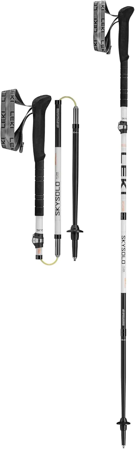 LEKI Skysolo FX.One Carbon Collapsible Lightweight Walking Poles for Thru-Hiking, Fast-Packing, & Mountaineering
