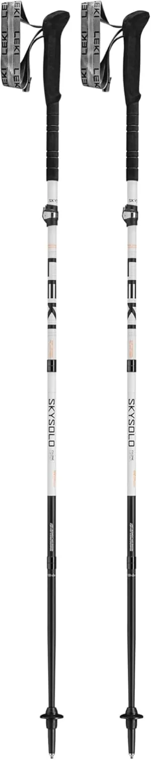 LEKI Skysolo FX.One Carbon Collapsible Lightweight Walking Poles for Thru-Hiking, Fast-Packing, & Mountaineering