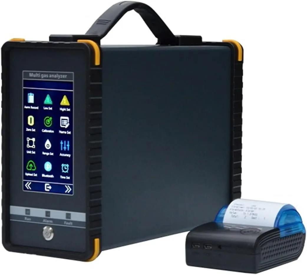 LIAMOS S360 Portable Air Gas Analyzer with Cooling Probe High Temperature and Humidity Measurement Function,Precise Leak Locating(O2: (0-25)%VOL (0-30)%VOL)
