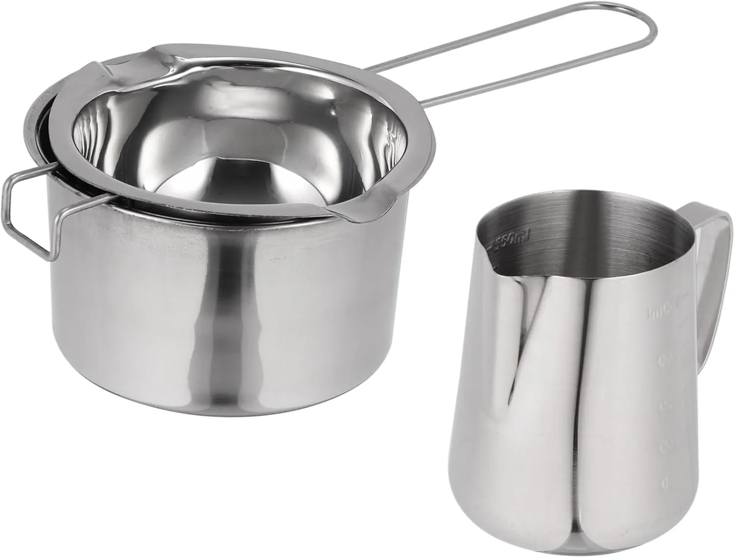 LIFKOME Stainless Steel Butter Melting Pot Compact Hiking Cookware for Outdoor Cooking Ideal Picnic Cook Tool Heat-resistant Baking Chocolate Pan