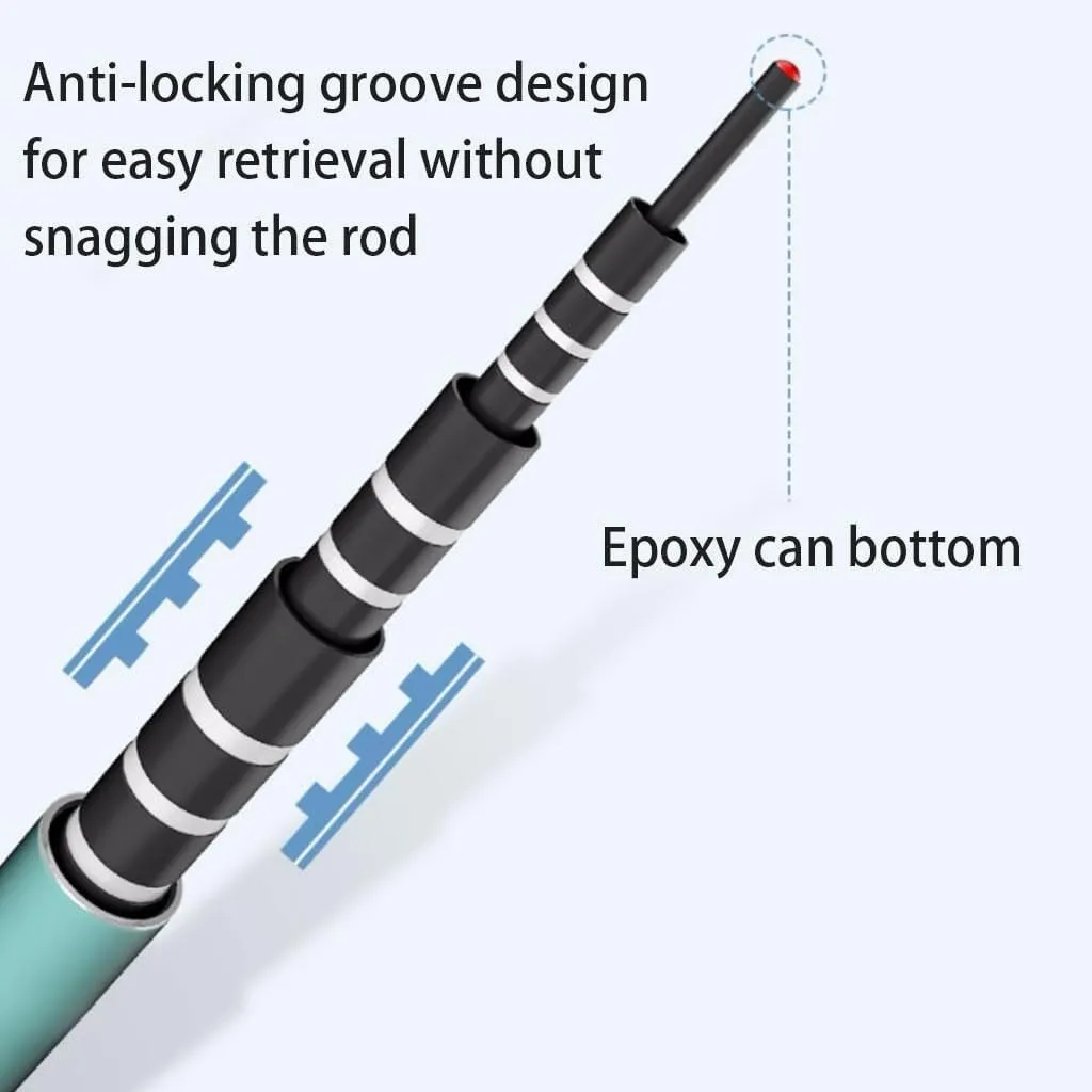 Lightweight Telescopic Fishing Rod for Freshwater, Carp & Table Fishing - Carbon Fiber Pole
