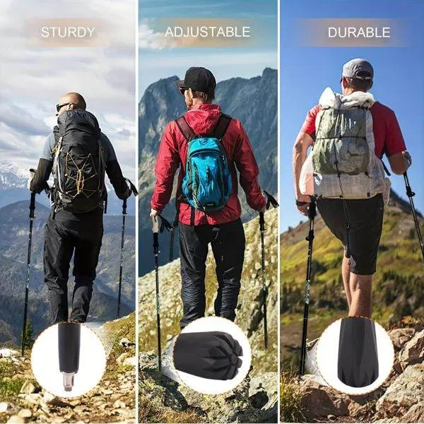 Lightweight Trekking Customizable Dark Collapsible Poles Satisfaction guarantee in Blue