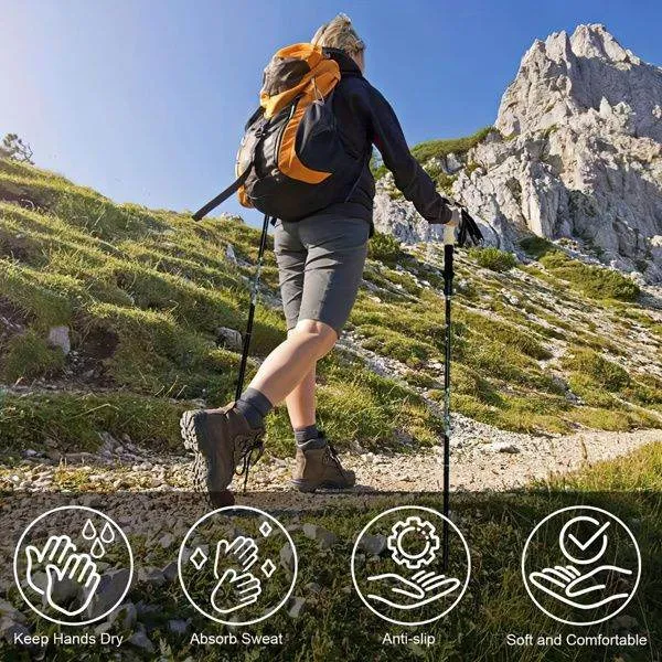 Lightweight Trekking Customizable Dark Collapsible Poles Satisfaction guarantee in Blue