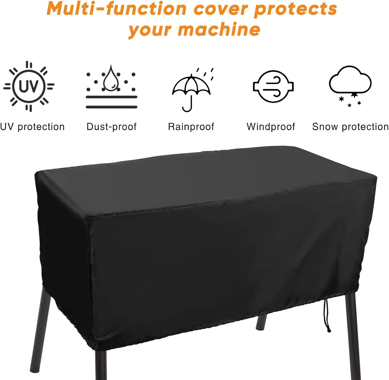 Luxiv Heavy-Duty Patio Cover for Camp Chef 3 Burner Stove, Waterproof Cover (Black, 43x16x16)