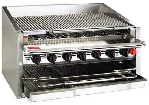 Magikitch'n Radiant Charbroiler counter 48" - CM-RMB-648CR