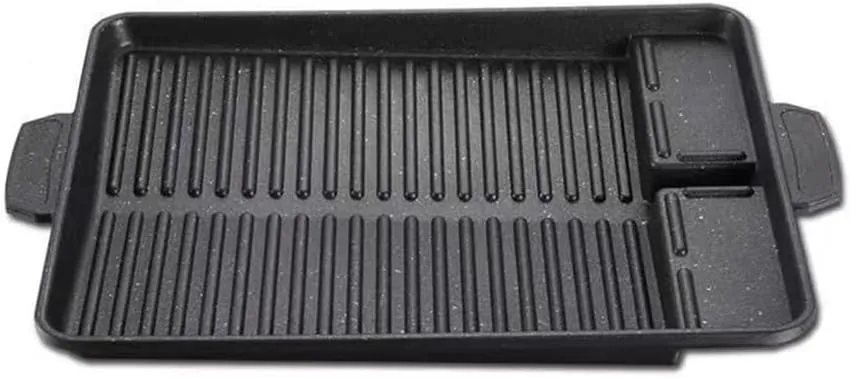 Maifanshi Long Roast Plate Portable Outdoor Barbecue Plate Picnic Card Stove Barbecue Plate Roast Steak