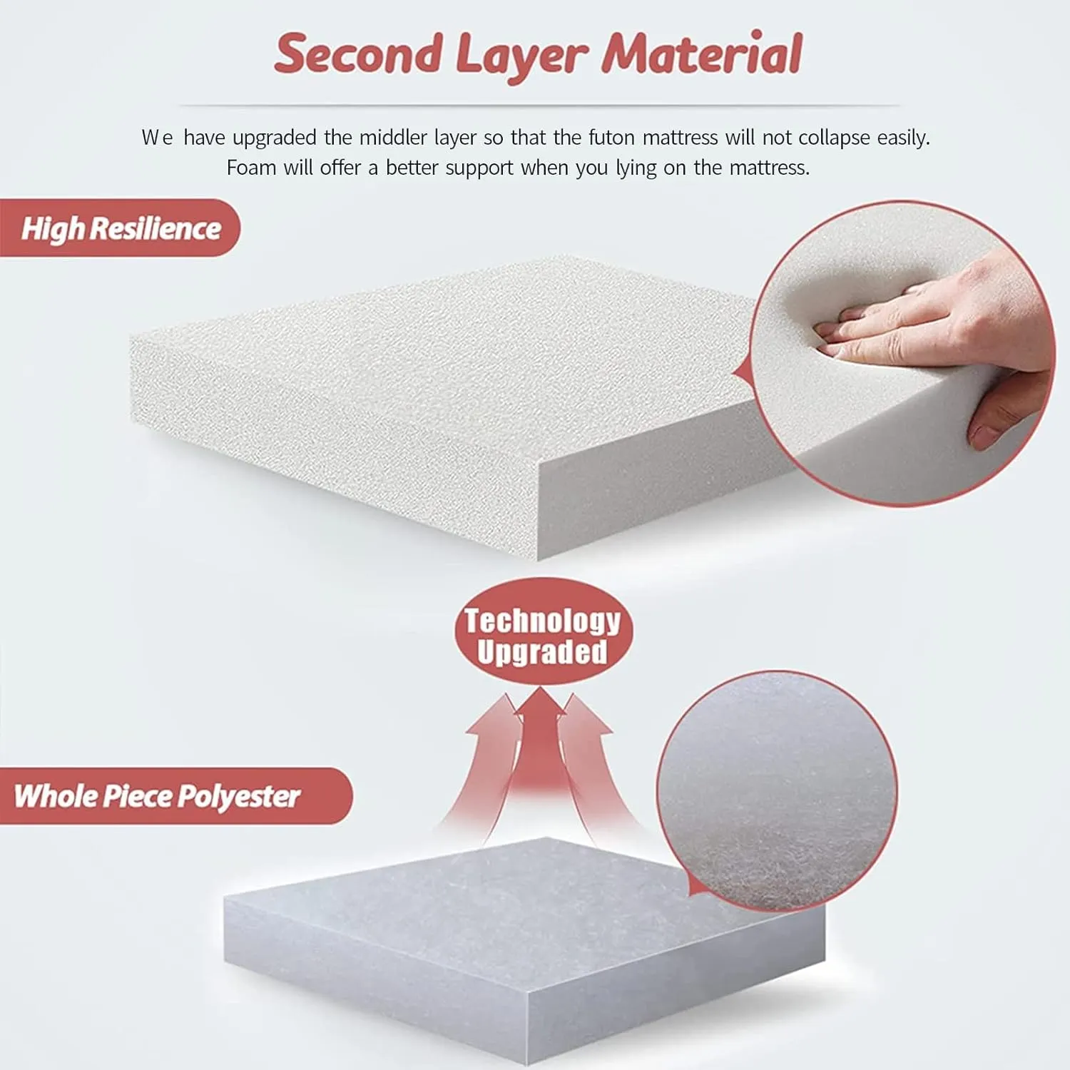 MAXYOYO Black Marble Printed Japanese Futon Floor Mattress, Thicken Sleeping Pad Floor Bed Roll Up Camping Mattress Folding Couch Bed Mattress Topper Guest Floor Mattress King