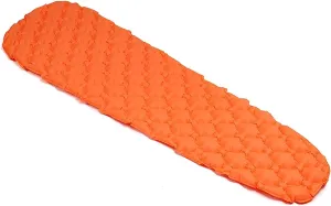 MDybf Camping Inflatable Mattress Camp Bed Sleeping Pad Air Mat Camping Equipment, Camping Sleeping Mat (Color : Orange)