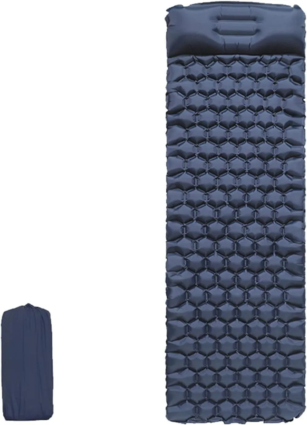 MDybf Camping Mat Camp Inflatable Mattress Outdoor Camp Mat Tent Mat Sleeping Pad, Camping Sleeping Mat (Color : Navy Blue)