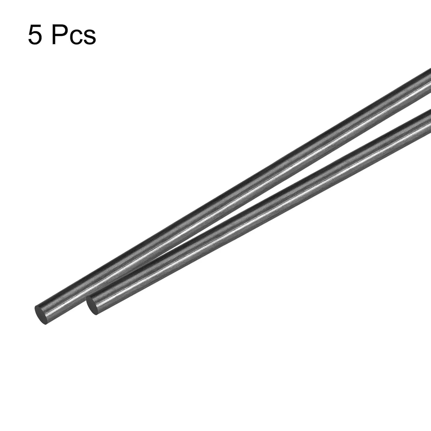 MECCANIXITY 5 Pcs Carbon Fiber Rod, 7mm x 400mm for RC Plane DIY Tool Wing Tube Quadcopter Arm