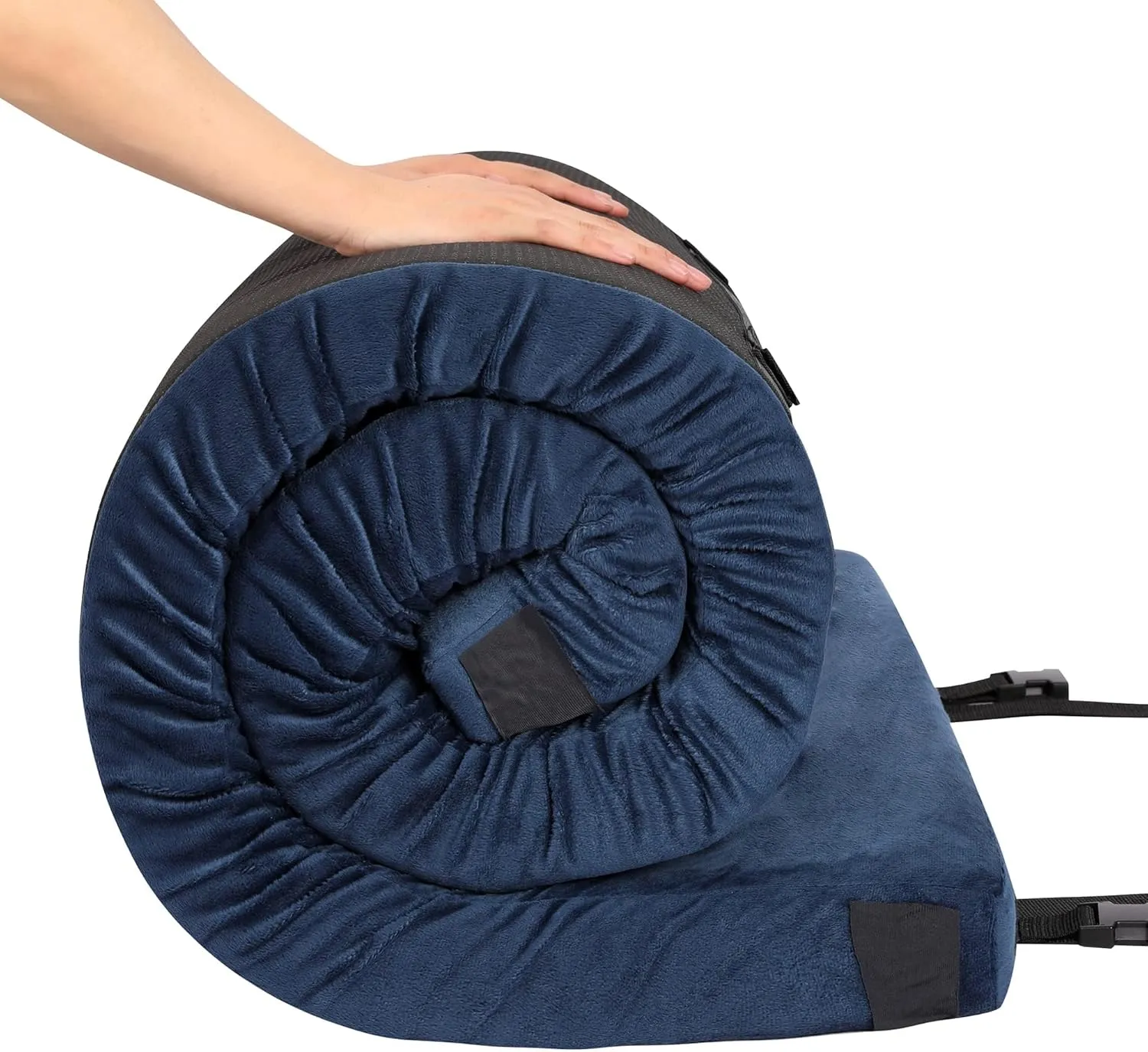 Memory Foam Camping Mattress | Potable Backpacking Sleeping Pad W/Waterproof Cover & Carry Bag | Roll Up Cot Mattress for Floor, Travel,Camping | Kids, Single or Twin