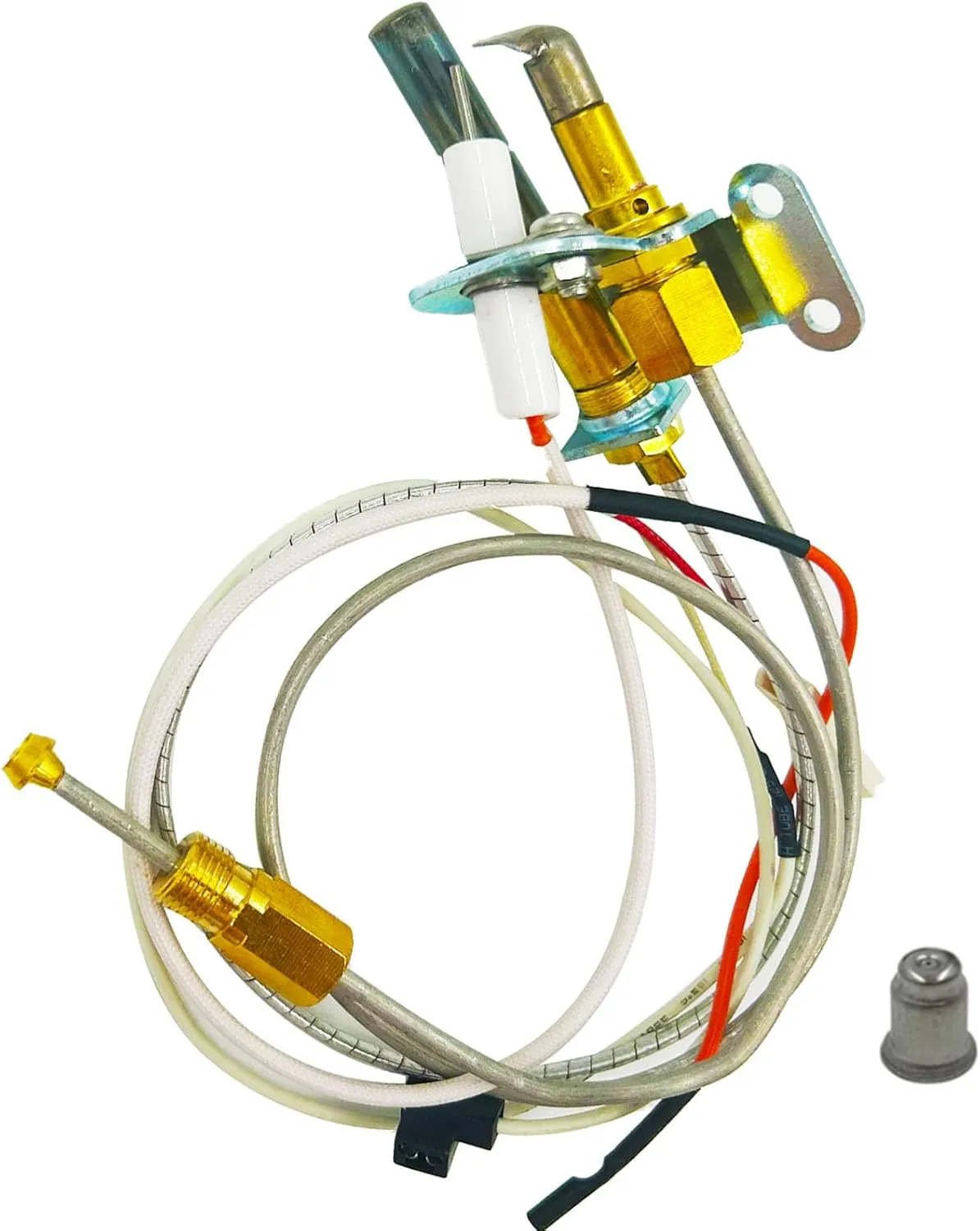 MENSI Water Heater Pilot Burner Assembly Fit for Bradford White,17/26 Honeywell CS8840A1-1041,Replace for 415-47845-05, 233-47845-02A, 233-47845-03, and Rheem Replacement Kit