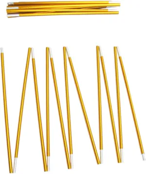 Mikikit Compact Portable Tent Poles 8.5mm Thick 3.33m Long Aluminum Alloy for Outdoor Shelter Building