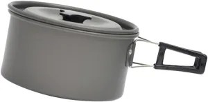 Mikikit Lightweight Camping Pot Nonstick Pan Hiking Cookware 1 Set Camping Cookware Outdoor Food Container