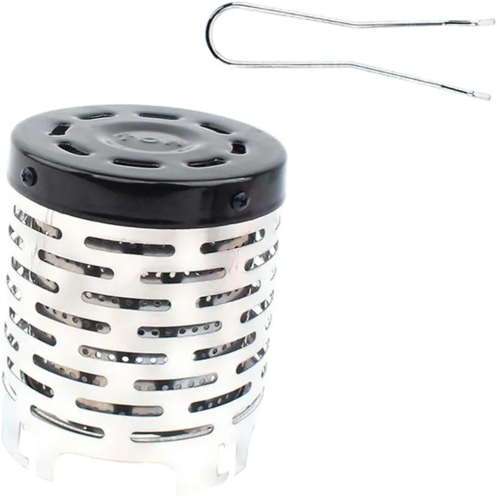 Milisten Stainless Steel Camping Heater Cover Burner Foldable Camping Stove Heat Shield