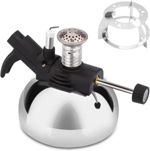 Mini Butane Burner Siphon Coffee Maker Tabletop Gas Burner Heater with Rack Portable Cooking Stove Coffee and Soap Making for Outdoor Camping Picnic Traveling