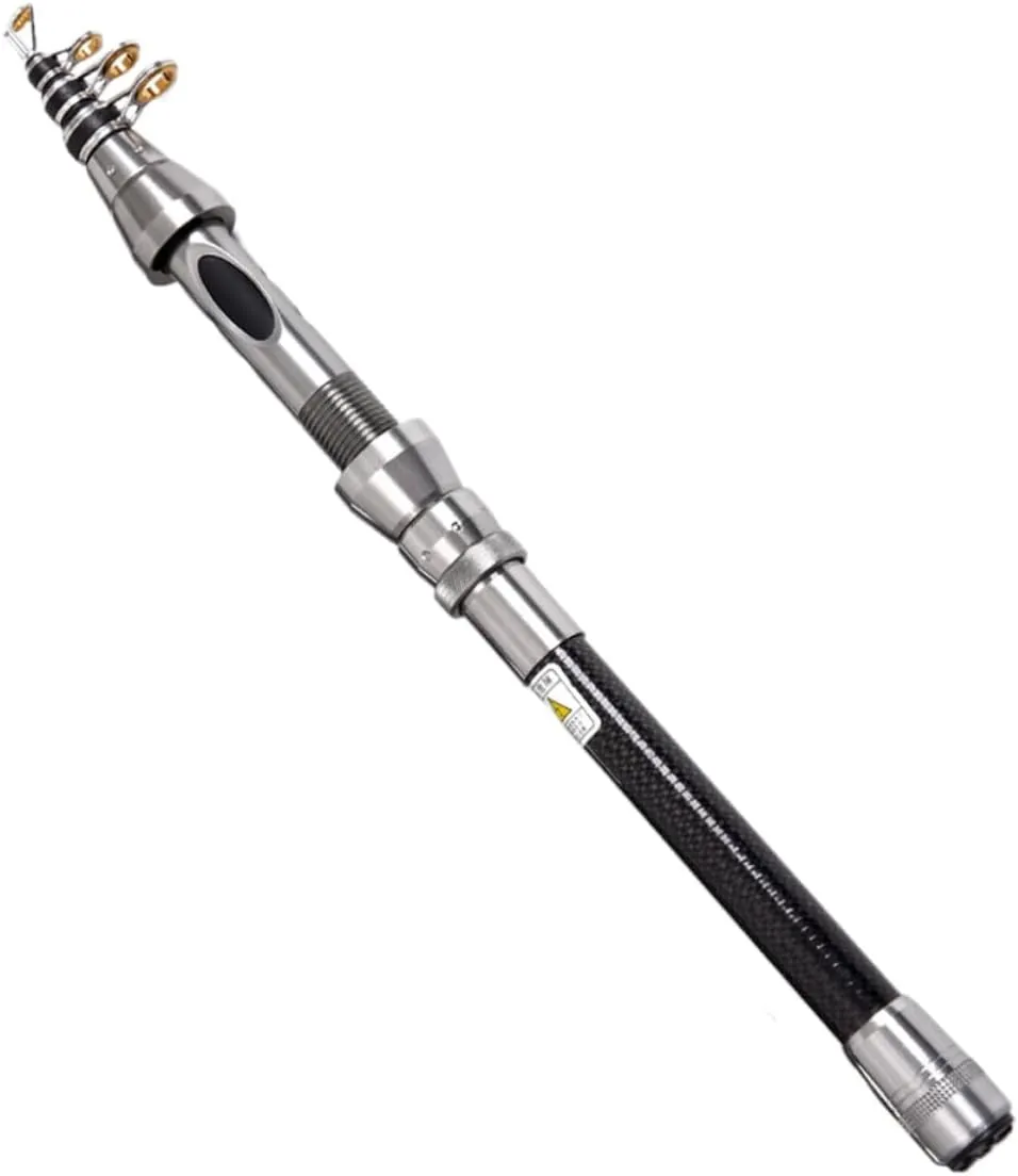 Mini Carbon Fiber Sea Fishing Rod Telescopic Throwing Rod Perfect for Family Friends