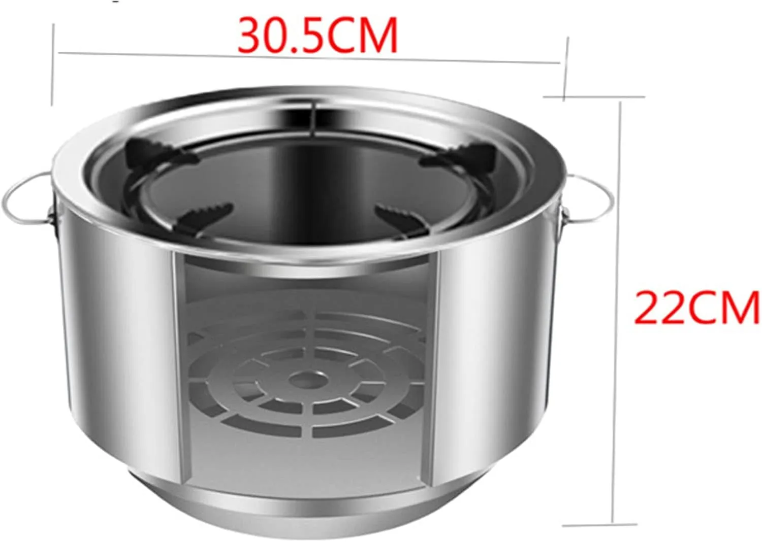 Mini Wood Burning Camping Stove with Pot Stand Portable Stainless Steel Grill Backpacking Stove for Hiking Picnic Cooking Outdoor