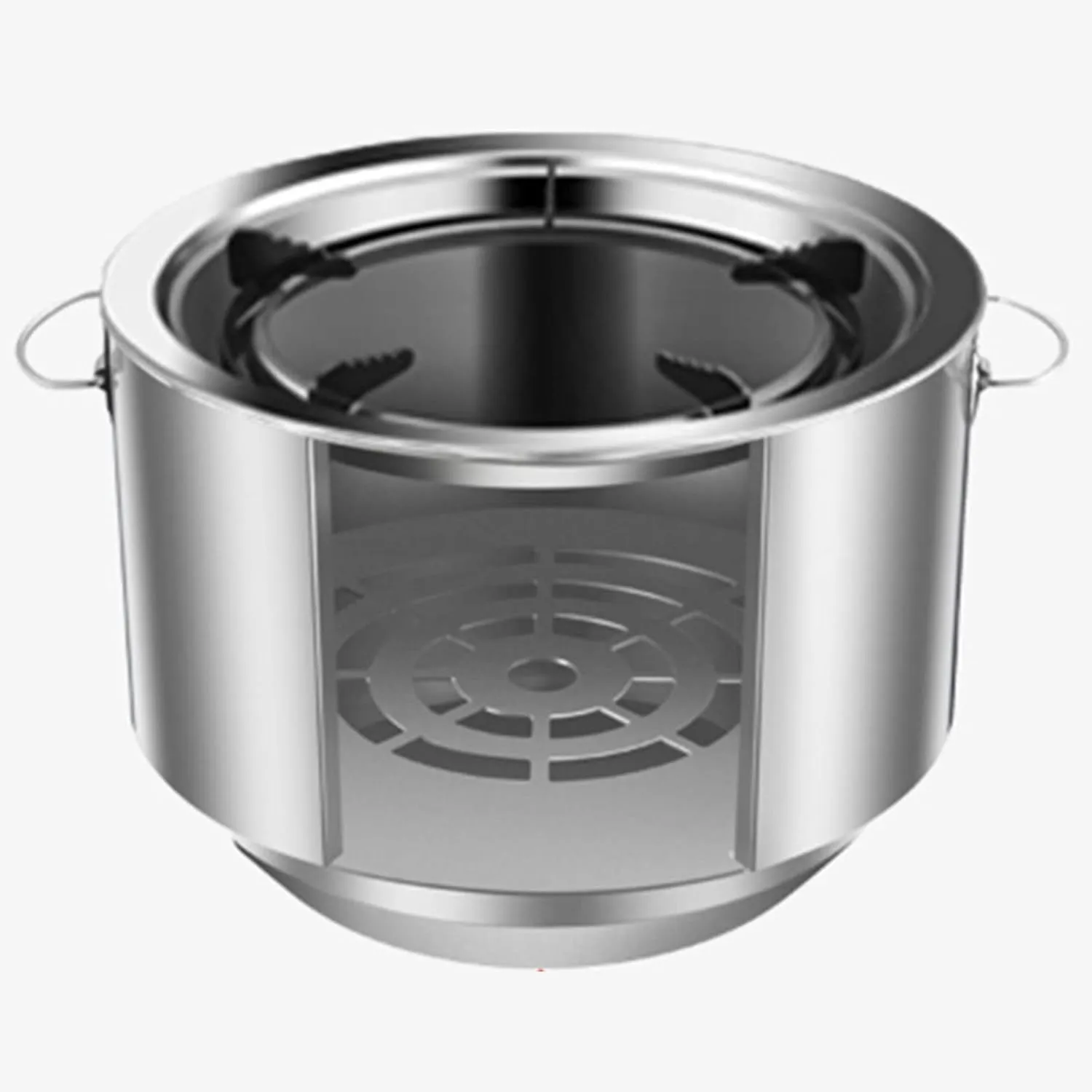 Mini Wood Burning Camping Stove with Pot Stand Portable Stainless Steel Grill Backpacking Stove for Hiking Picnic Cooking Outdoor