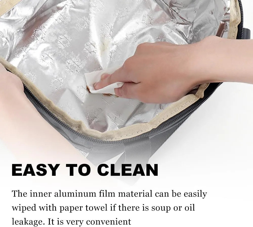 MiOYOOW Camping Storage Bag, Portable Stove Carry Case Wear Resistant Thermal Cooler Bag for Kitchen Travel Food Delivery