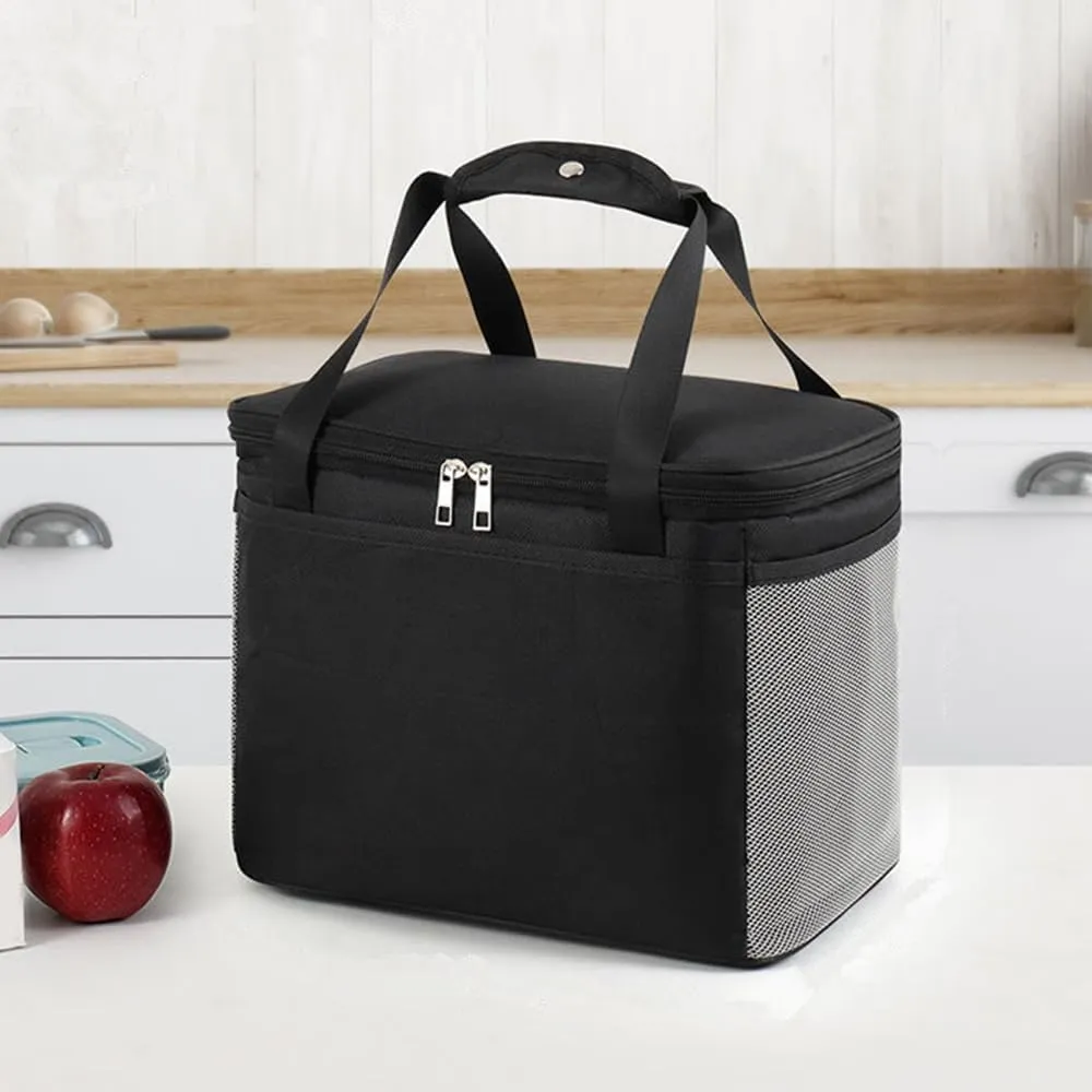 MiOYOOW Camping Storage Bag, Portable Stove Carry Case Wear Resistant Thermal Cooler Bag for Kitchen Travel Food Delivery