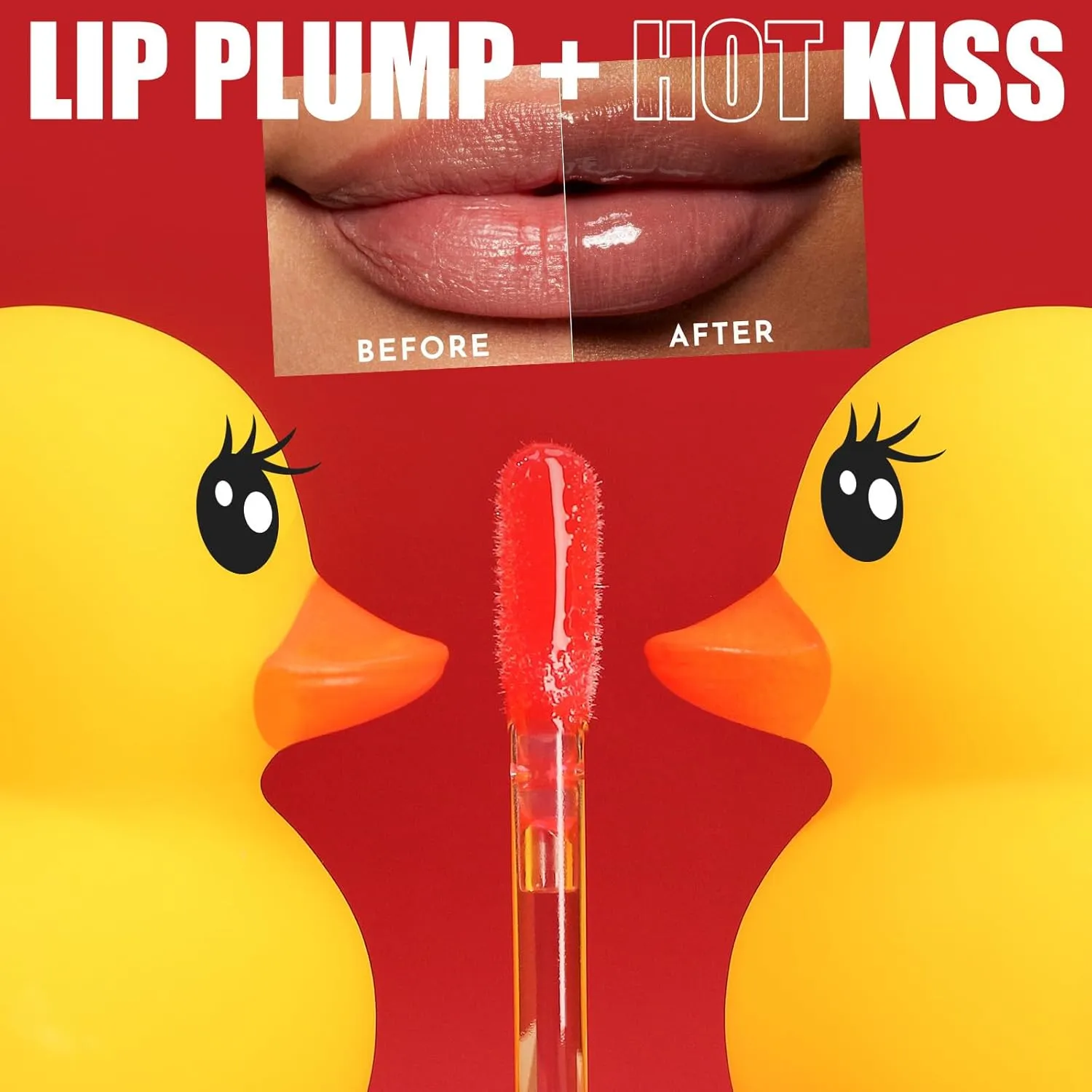 MLSMILE Duck Mouth Lip Fat Lip Oil Moisturizing Lip Gloss, Lip Glaze, Lip Cream Set (3 colors, A set)