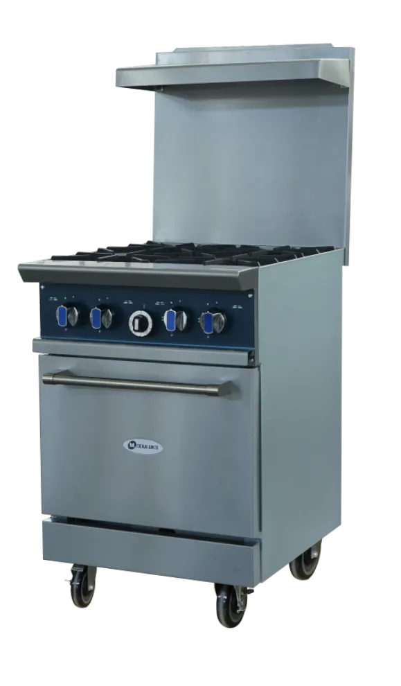 MODULUKS 4 Burner Gas Stove with Gas Oven