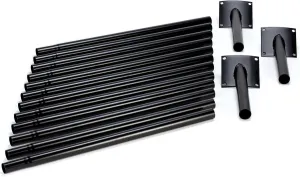 Moultrie 30-Gallon Leg Bracket and Pole Kit for Feeders| 3 Leg Brackets | 12 Collapsible Leg Segments