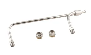 Mr. Gasket 1552 Chrome Gas Line Kit for Holley 4-Barrel Carburetor