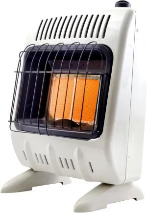 Mr. Heater 10,000 BTU Vent Free Radiant Dual Fuel Heater,White