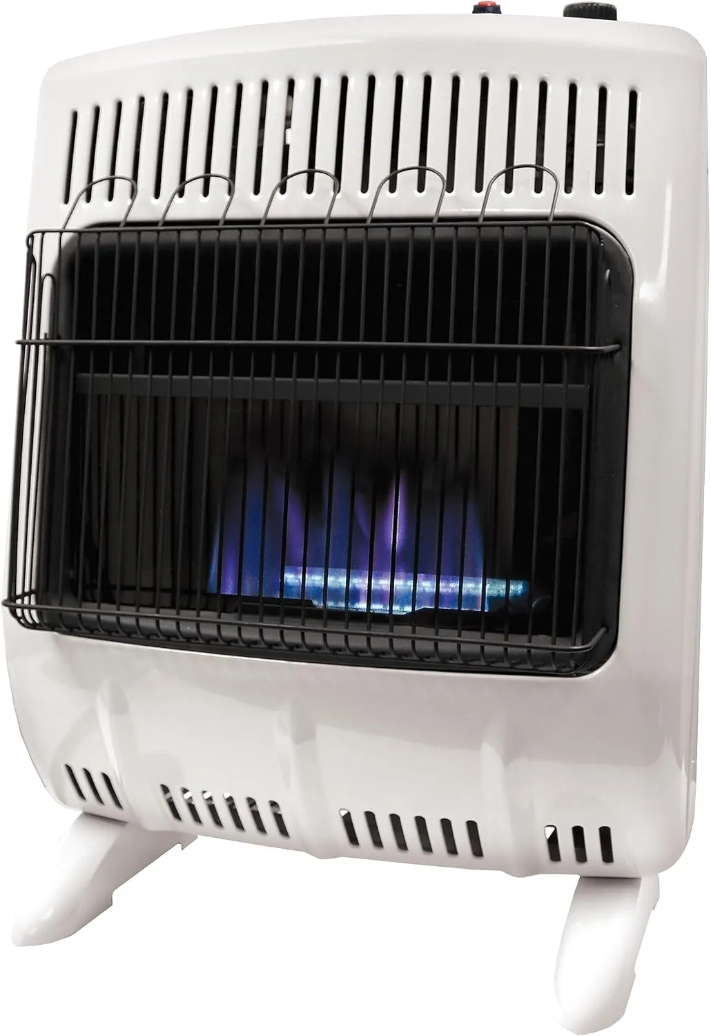 Mr. Heater MHVFDF20BFT 20,000 BTU Vent Free Blue Flame Dual Fuel Natural Gas and Propane Heater For Cold Rooms, Additions, Sun Rooms & Cabins - White