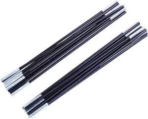Multiplayer Tent Pole Kit 2 Fiberglass Poles Replacement Set 7 Sections Camping Hiking Trekking Accessory