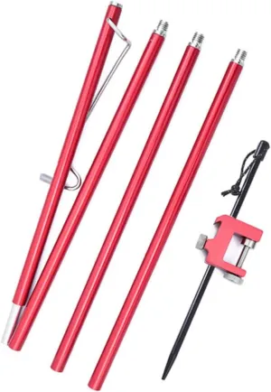Multipurpose Fishing Lamp Rod Portable Outdoor Light Pole for Camping Collapsible Design for Easy Setup Durable Construction for Use for Outdoor Activities