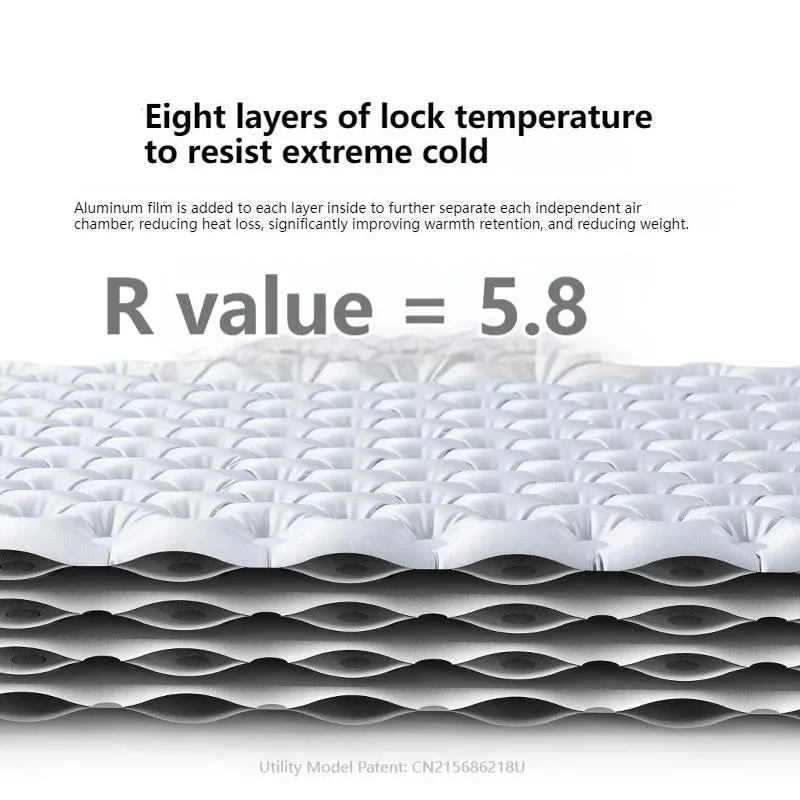 NATUREHIKE R5.8 Self-Inflatable Mattress - Ultimate Camping Bed Pad