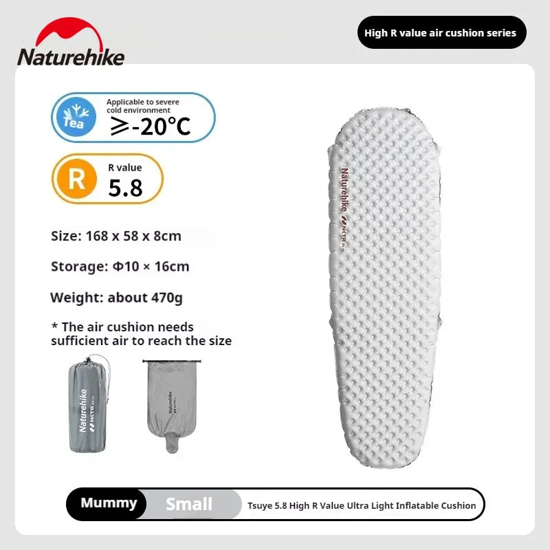 NATUREHIKE R5.8 Self-Inflatable Mattress - Ultimate Camping Bed Pad